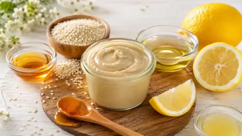 Pâte de sésame au miel et au citron